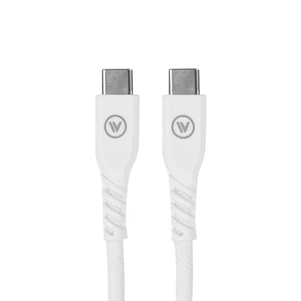 Cabo MFi USB-C para USB-C Strong Cable em TPE Branco - iWill