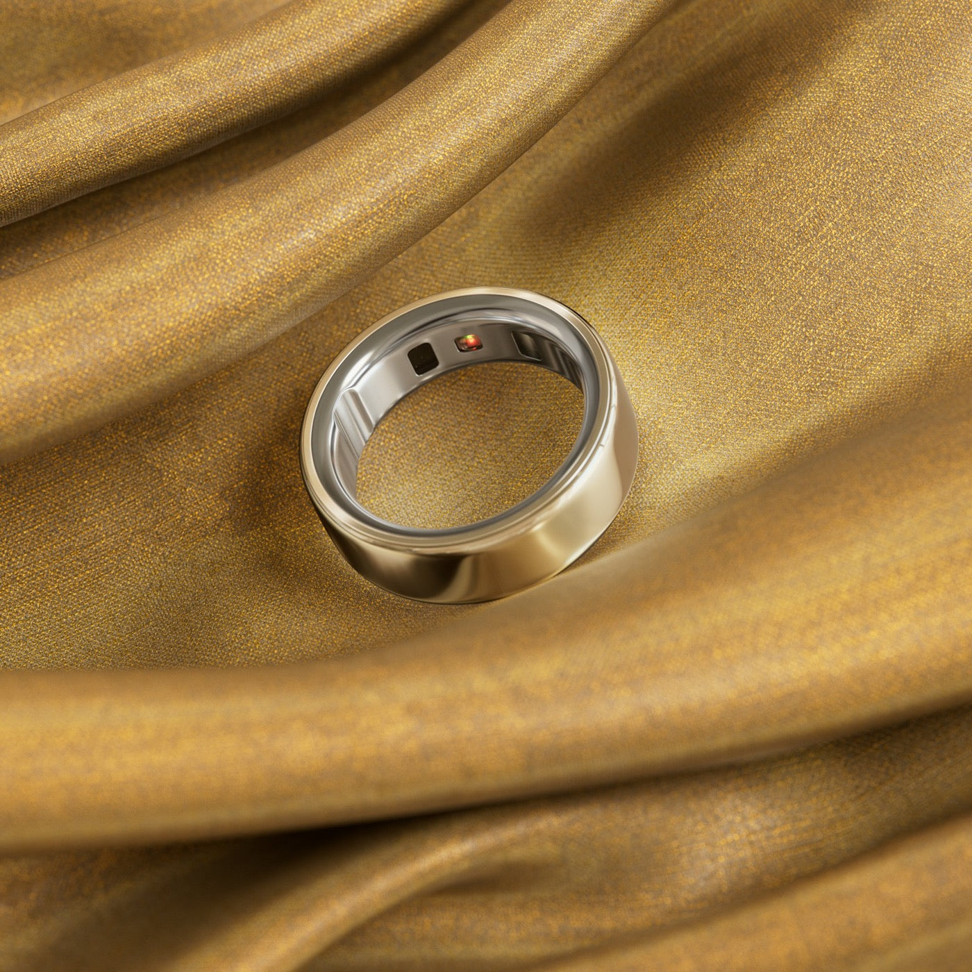 Oura Ring 5 dourado em titânio