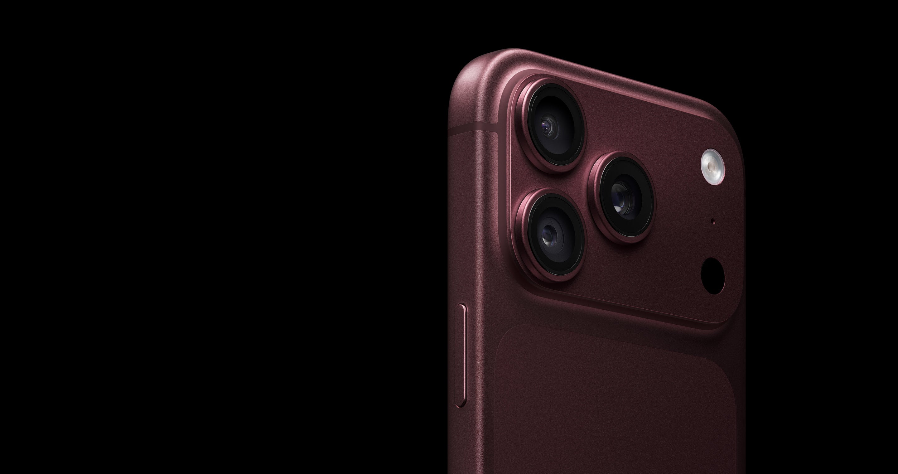 Sistema de câmeras do iPhone 18 Pro bordô