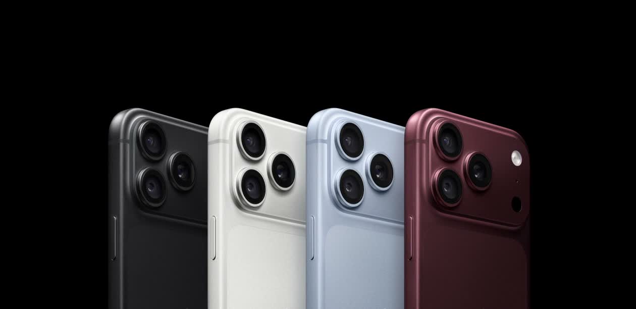 Os quatro acabamentos do iPhone 18 Pro